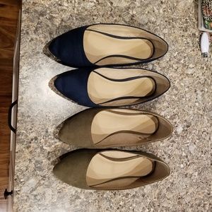 Old Navy Faux Suede Pointed Flats